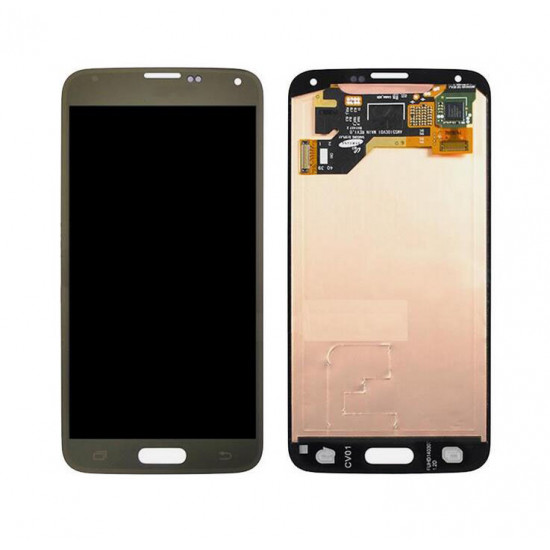 TOUCH+DISPLAY SAMSUNG GALAXY S5 G900F DOURADO (SERVICE PACK GH97-15959D)